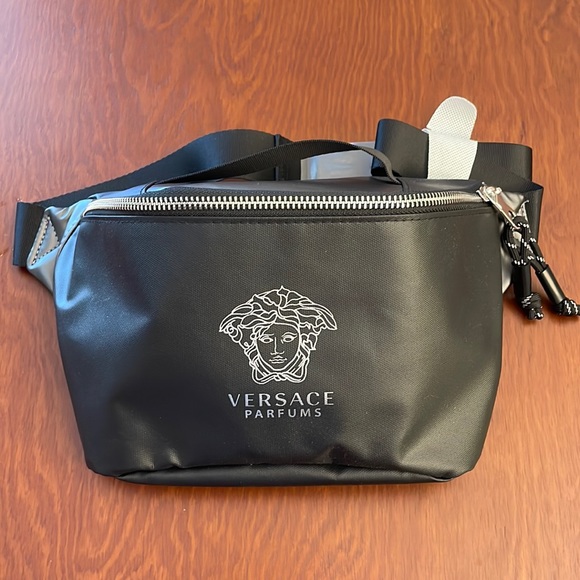 Versace Bags Versace Belt Bag Black Travel Pouch Fanny Pack